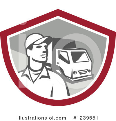 Trucking Clipart #1239551 by patrimonio