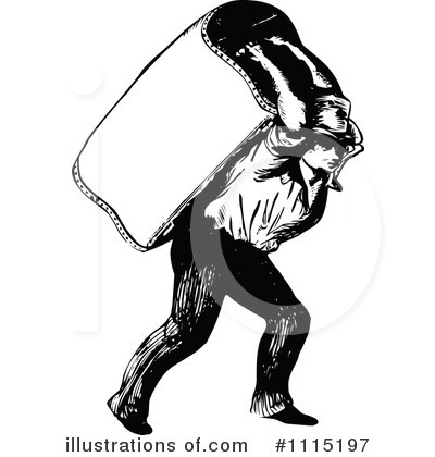 Royalty-Free (RF) Movers Clipart Illustration by Prawny Vintage - Stock Sample #1115197
