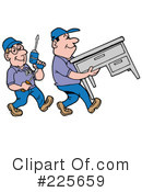 Movers Clipart #225659 by LaffToon
