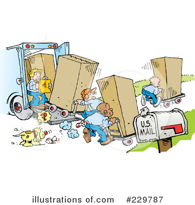 Royalty-Free (RF) Movers Clipart Illustration by Johnny Sajem - Stock Sample #229787