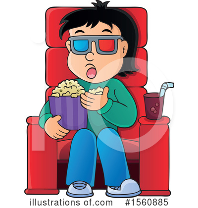 Royalty-Free (RF) Movies Clipart Illustration by visekart - Stock Sample #1560885