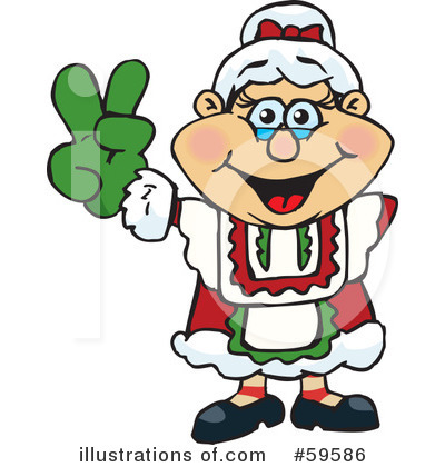 Royalty-Free (RF) Mrs Claus Clipart Illustration by Dennis Holmes Designs - Stock Sample #59586
