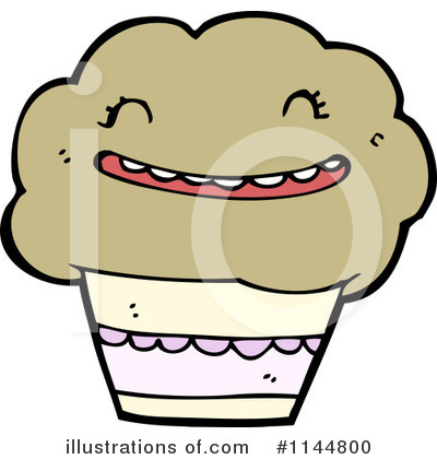 Royalty-Free (RF) Muffin Clipart Illustration by lineartestpilot - Stock Sample #1144800