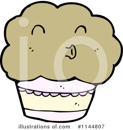 Royalty-Free (RF) Muffin Clipart Illustration by lineartestpilot - Stock Sample #1144807