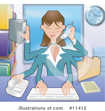 Receptionist Clipart #11412 by AtStockIllustration