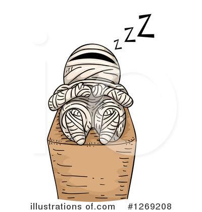Royalty-Free (RF) Mummy Clipart Illustration by BNP Design Studio - Stock Sample #1269208
