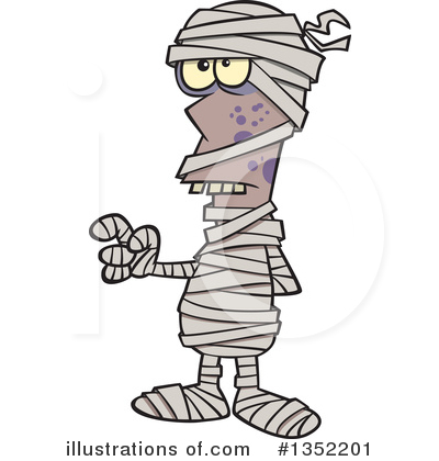 Royalty-Free (RF) Mummy Clipart Illustration by toonaday - Stock Sample #1352201
