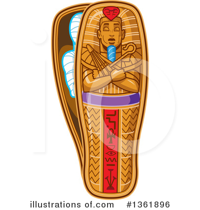 Coffin Clipart #1361896 by Clip Art Mascots