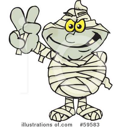 Royalty-Free (RF) Mummy Clipart Illustration by Dennis Holmes Designs - Stock Sample #59583