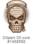 Mummy Skull Clipart #1432562 by Cory Thoman