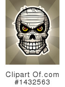 Mummy Skull Clipart #1432563 by Cory Thoman