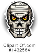 Mummy Skull Clipart #1432564 by Cory Thoman