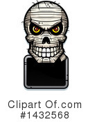 Mummy Skull Clipart #1432568 by Cory Thoman