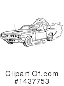 Muscle Car Clipart #1437753 by LaffToon