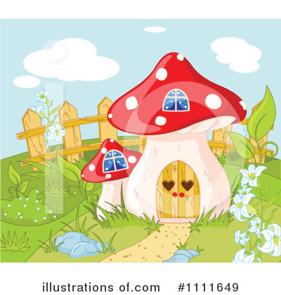 Royalty-Free (RF) Mushroom Clipart Illustration by Pushkin - Stock Sample #1111649
