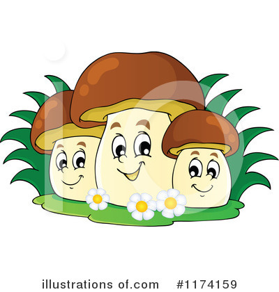 Mushrooms Clipart #1174159 by visekart