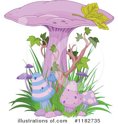 Royalty-Free (RF) Mushroom Clipart Illustration by Pushkin - Stock Sample #1182735