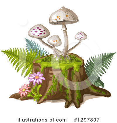 Royalty-Free (RF) Mushroom Clipart Illustration by merlinul - Stock Sample #1297807