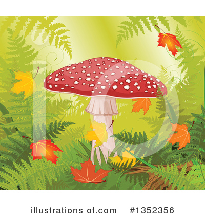 Royalty-Free (RF) Mushroom Clipart Illustration by Pushkin - Stock Sample #1352356