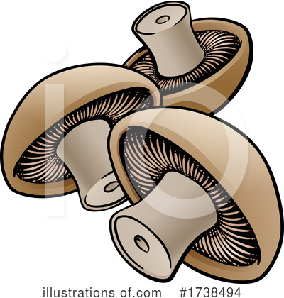 Mushroom Clipart #1738494 by AtStockIllustration