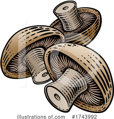Mushroom Clipart #1743992 by AtStockIllustration