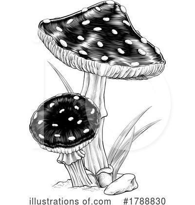Mushroom Clipart #1788830 by AtStockIllustration