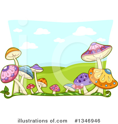 Mushrooms Clipart #1346946 by BNP Design Studio