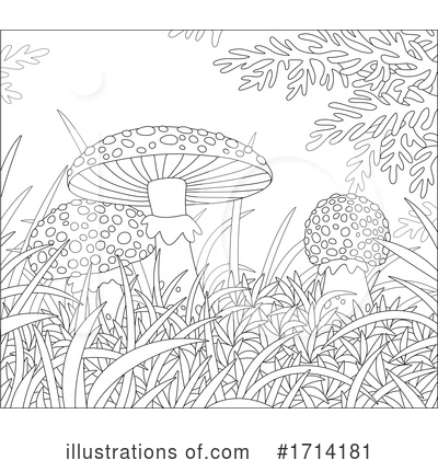 Royalty-Free (RF) Mushrooms Clipart Illustration by Alex Bannykh - Stock Sample #1714181