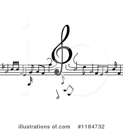Music Notes Clipart #1184732 by Vector Tradition SM