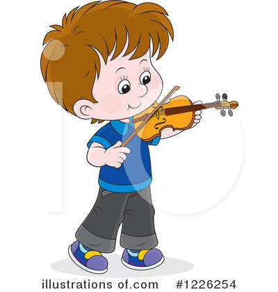 Violinist Clipart #1226254 by Alex Bannykh