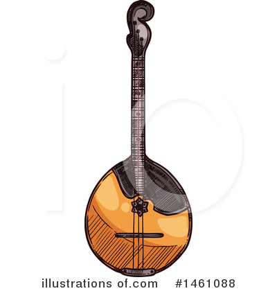 Banjo Clipart #1461088 by Vector Tradition SM