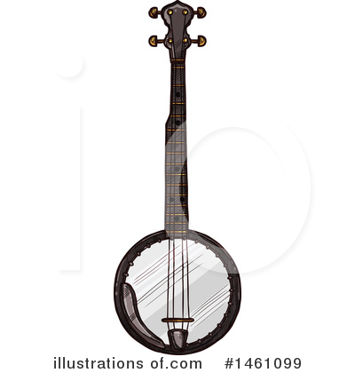 Banjo Clipart #1461099 by Vector Tradition SM