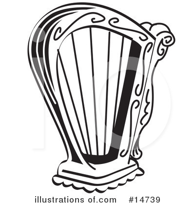 Harp Clipart #14739 by Andy Nortnik