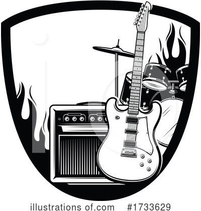 Rock And Roll Clipart #1733629 by Vector Tradition SM
