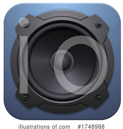 Music Speaker Clipart #1748988 by Vector Tradition SM