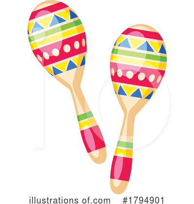 Maracas Clipart #1794901 by Vector Tradition SM