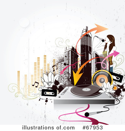 Royalty-Free (RF) Music Clipart Illustration by OnFocusMedia - Stock Sample #67953