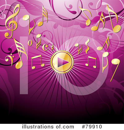 Royalty-Free (RF) Music Clipart Illustration by MilsiArt - Stock Sample #79910