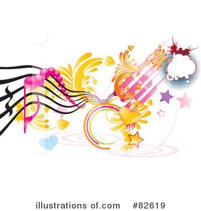 Royalty-Free (RF) Music Clipart Illustration by MilsiArt - Stock Sample #82619