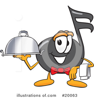 Waitor Clipart #20063 by Mascot Junction