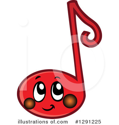 Royalty-Free (RF) Music Note Clipart Illustration by visekart - Stock Sample #1291225
