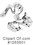 Music Notes Clipart #1253501 by Vector Tradition SM
