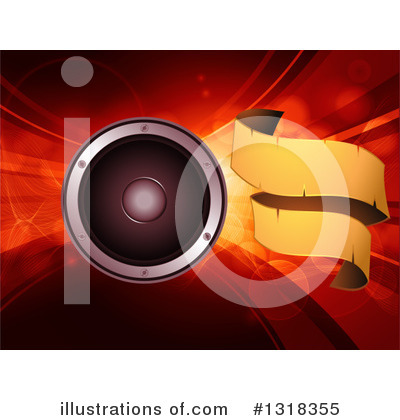 Royalty-Free (RF) Music Speaker Clipart Illustration by elaineitalia - Stock Sample #1318355