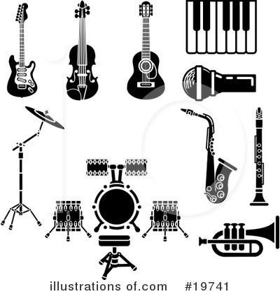 Acoustic Guitar Clipart #19741 by AtStockIllustration