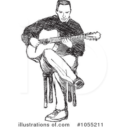 Guitarist Clipart #1055211 by Any Vector