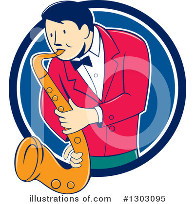 Royalty-Free (RF) Musician Clipart Illustration by patrimonio - Stock Sample #1303095