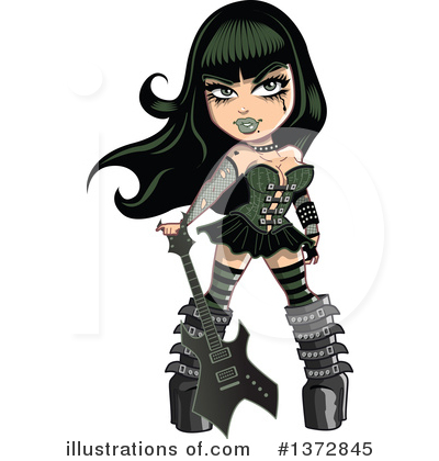 Goth Clipart #1372845 by Clip Art Mascots