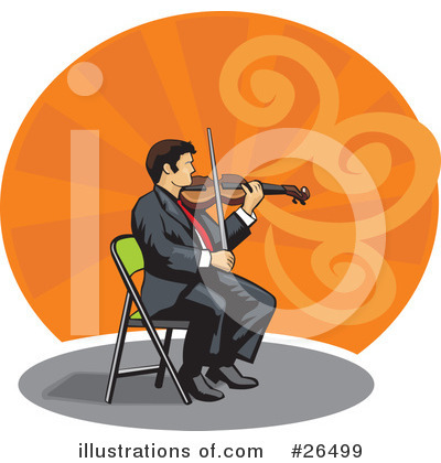 Violinist Clipart #26499 by David Rey