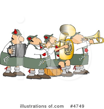 Royalty-Free (RF) Musician Clipart Illustration by djart - Stock Sample #4749