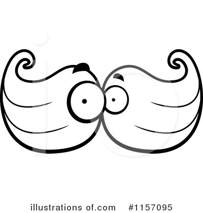 Royalty-Free (RF) Mustache Clipart Illustration by Cory Thoman - Stock Sample #1157095